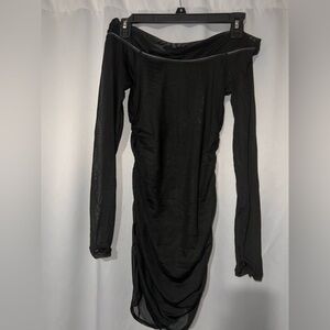 SHEIN Black Off-Shoulder Swim Coverup